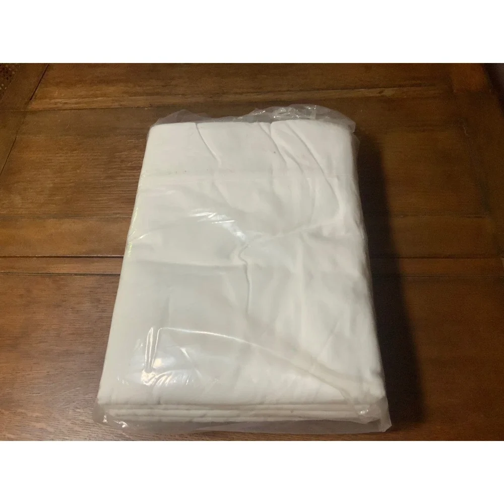 Maple&Stone 6-Pack Flat Sheets Twin White 100% Microfiber OEKO-TEX Certified